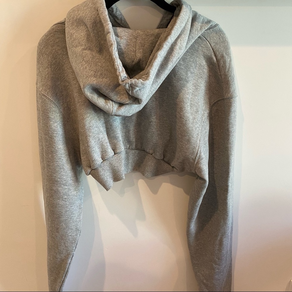 Off white cropped hoodie